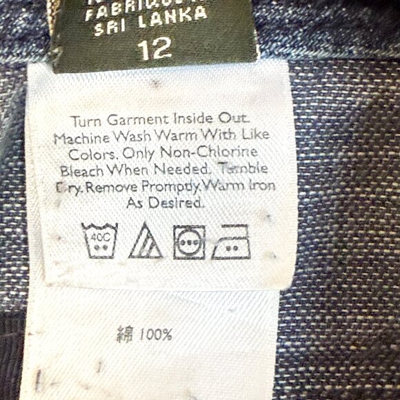 Eddie Bauer Mercer Fit Cargo Denim Shorts US 12 Relaxed Utility Outdoor Revival - Picture 10 of 10